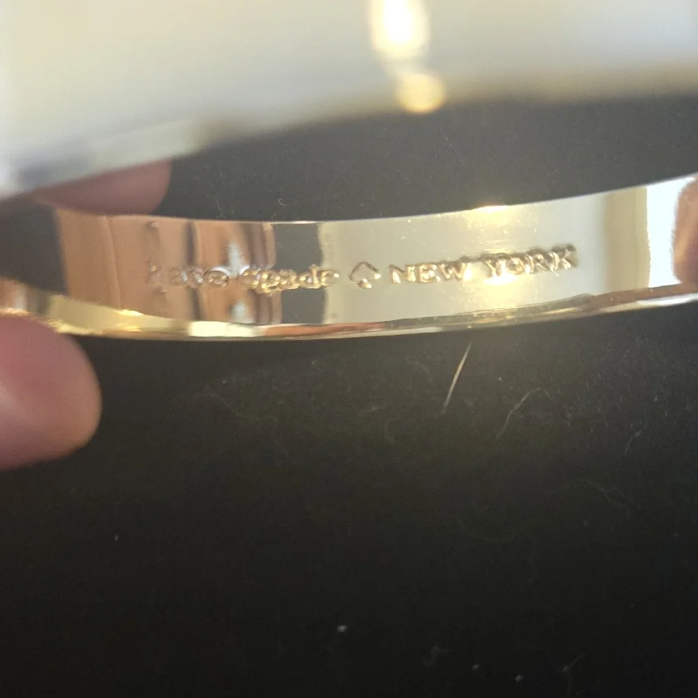 Kate spade white and goldtone bangle - Picture 3 of 3